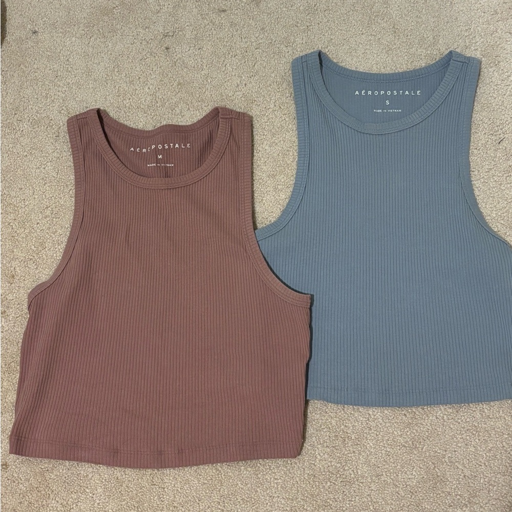 Set of two Aeropostale Ribbed Tank Tops